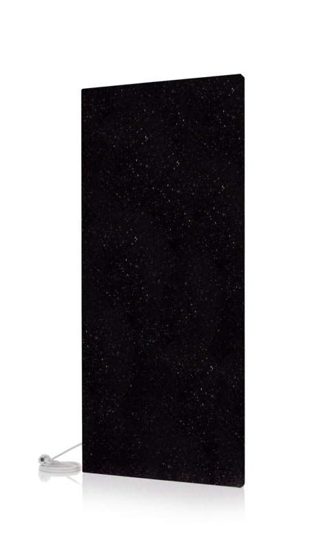 Infrarot-Strahlungsheizpaneel "Granit Black Galaxy" 1200W (118x52 cm) - zum Schließen ins Bild klicken