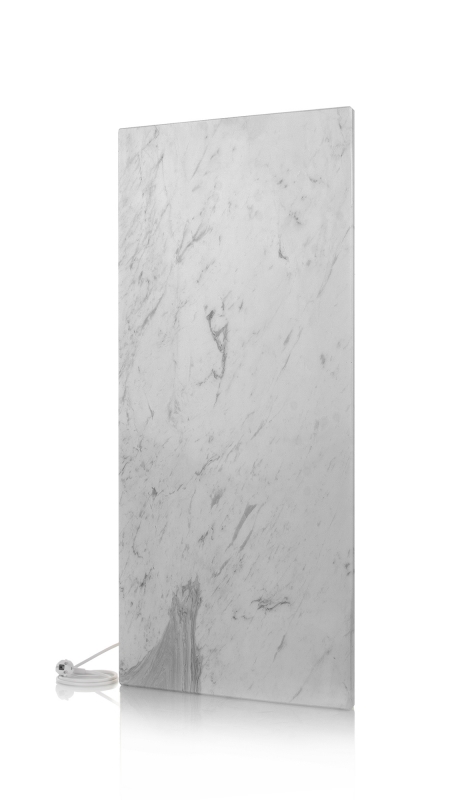 Infrarot-Strahlungsheizpaneel "Marmor Volakas" 1200W (118x52 cm) - zum Schließen ins Bild klicken
