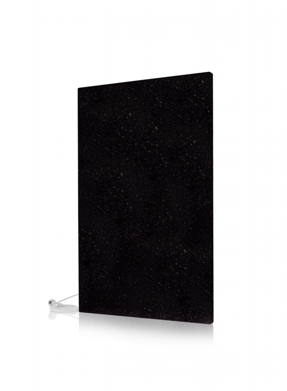 Infrarot-Strahlungsheizpaneel "Granit Black Galaxy" 1200W (98x62 cm) - zum Schließen ins Bild klicken