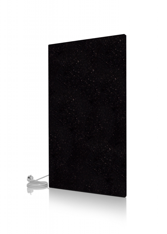 Infrarot-Strahlungsheizpaneel "Granit Black Galaxy" 800W (82x47 cm) - zum Schließen ins Bild klicken