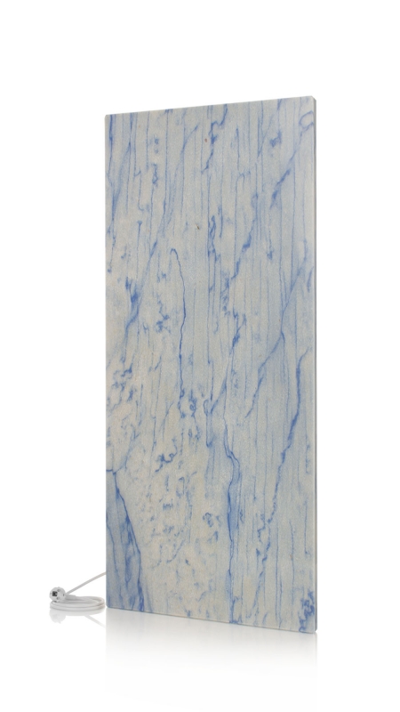 Infrarot-Strahlungsheizpaneel "Marmor Azul de Macaubas" 1200W (118x52 cm) - zum Schließen ins Bild klicken