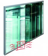 Infrarot-Strahlungsheizpaneel 600W (120x60 cm) Glas mit Alu-Rahmen SPIEGEL