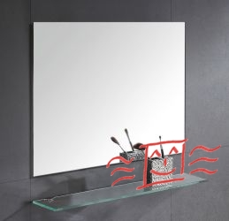 Infrarot-Strahlungsheizpaneel "Spiegel" 300W (60x60 cm) - zum Schließen ins Bild klicken