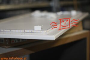 Infrarot-Heizpaneel mit LED-Beleuchtung